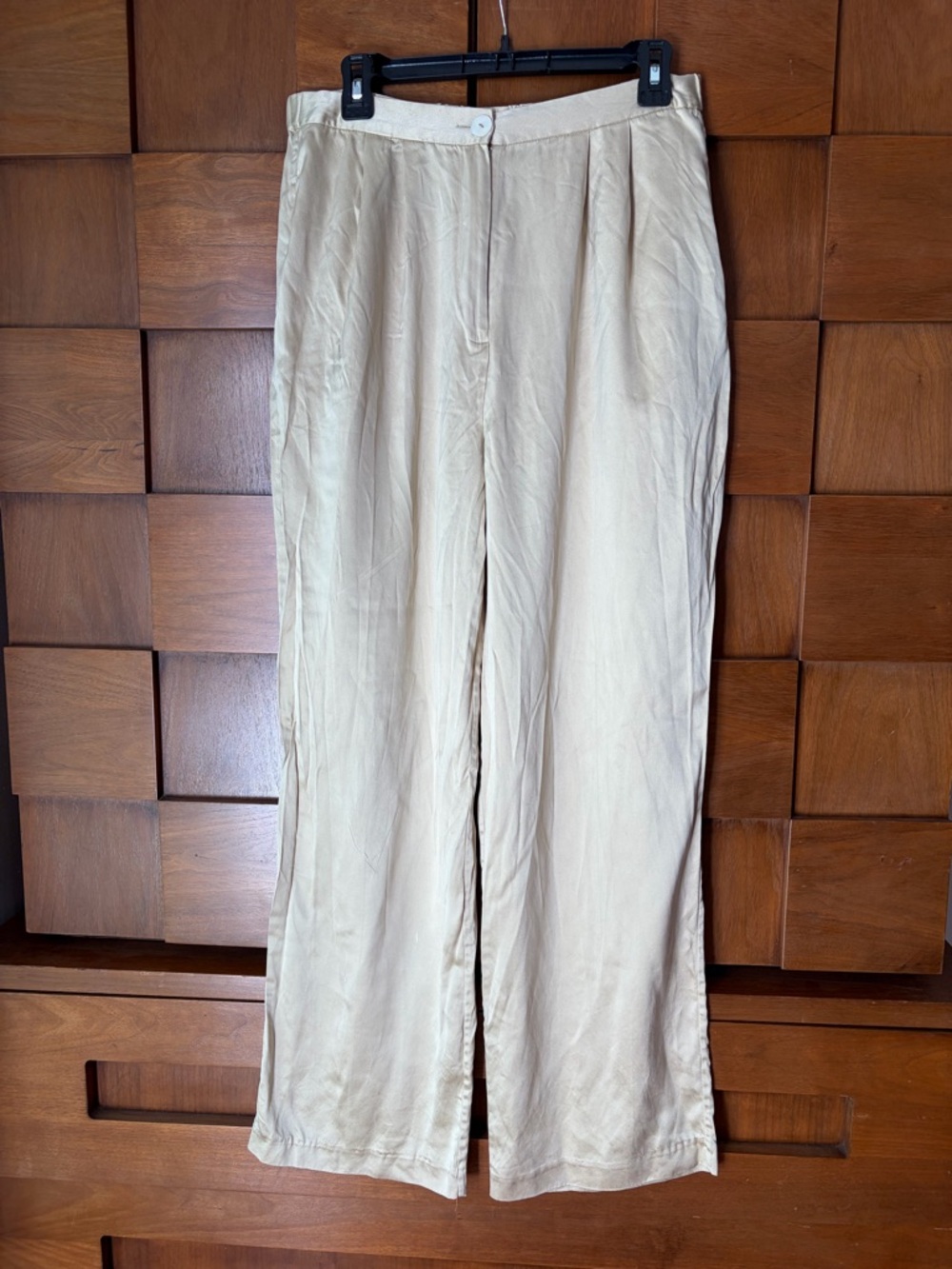 Tesori 100% Silk Wide Leg Pants